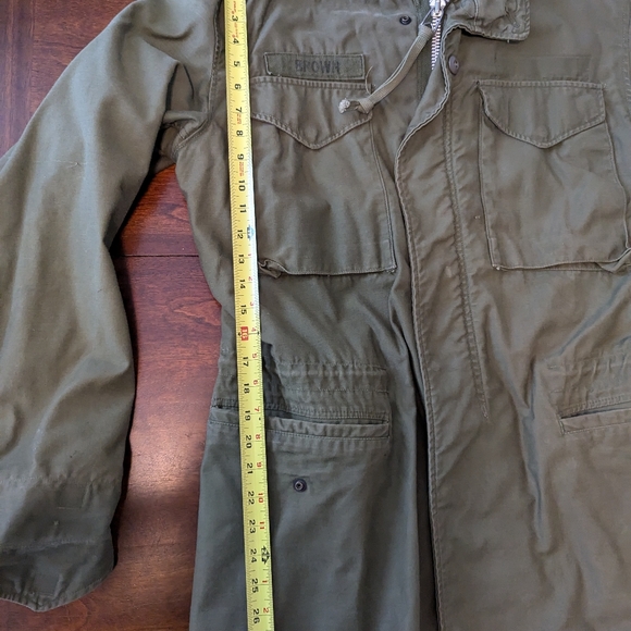 Vintage Army M-65 Field Coat Jacket 70s Sz long small / medium - Picture 7 of 10